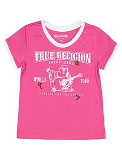True Religion Girls' World Tour Charm T-Shirt