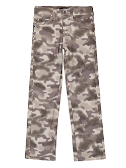 True Religion Boys' Camouflage Ricky Relaxed Straight Leg Twill Jeans