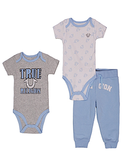 True Religion Baby Boys' 3-Piece Horseshoe Joggers Set Outfit