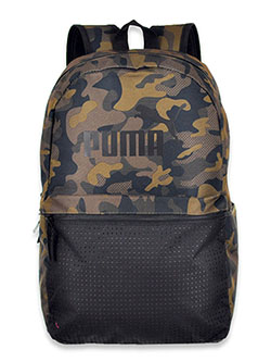 Unisex Repeat Logo Backpack by Puma in black and camouflage - Backpacks