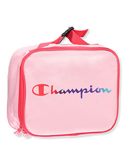 Single Compartment Lunchbox by Champion in black/red and pink