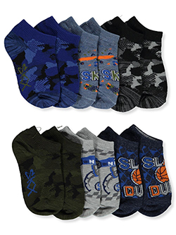 Boys' 6-Pack Low-Cut Socks by Skechers in Blue, Boys Fashion