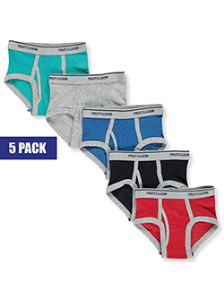 Toddler 5-Pack Briefs by Fruit of the Loom in Black/multi
