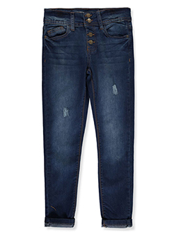 Girls' Pull-On Skinny Jeans by Wallflower Girl in Denim blue - $29.00