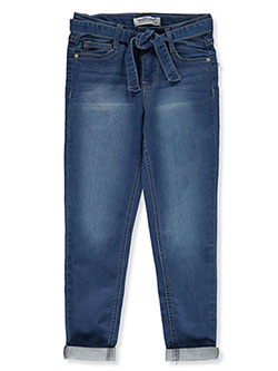Jeans With Pull-Through Belt by Wallflower Girl in Denim blue