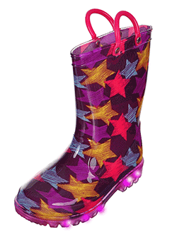 rain boots with lights