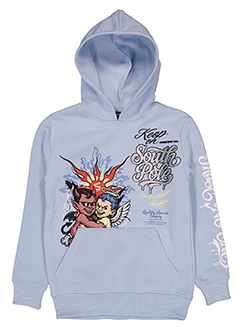 Southpole Boys' Fleece Pullover Angel and Devil Graphic Print Hoodie