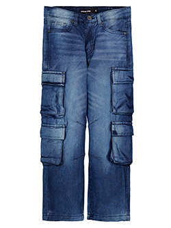 Pipeline Boys' Denim Cargo Jeans
