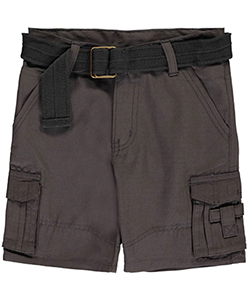 Quad Seven Boys Ripstop Belted Cargo Shorts
