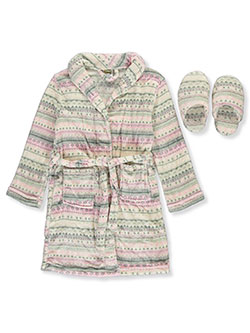 baby girl robe and slippers