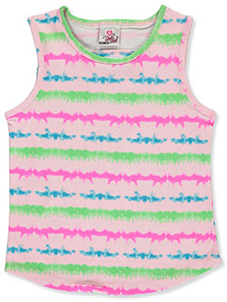 Real Love Girls Chilling Glitter Panda Tank Top