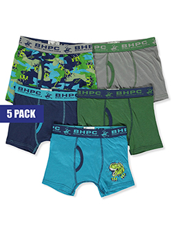 Beverly Hills Polo Club Boys' 5-Pack Gamer Boxer Briefs