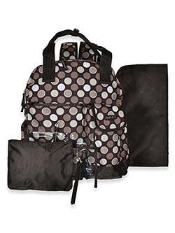 Asher Polka Dot Diaper Bag Backpack Set