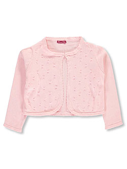 Pink Angel Girls School Uniform Open Cardigan Sweater