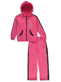 Baby Phat Girls' Tracksuit Set with Zip-Up Hoodie