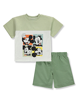 Disney Mickey Mouse Boys' 2-Piece Shorts Set Outfit