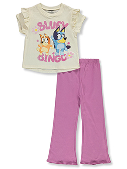 Bluey Girls' 2-Piece Leggings Set Outfit