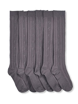 Blue Heaven Girls' 3-Pack Cable Knee Socks