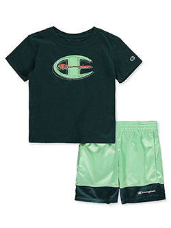 Little Lad Boys' 3-Piece Bucket Hat Shorts Set Outfit