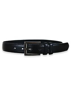 Global Accessories Leather Belt with Metal Buckle