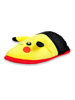 Pokémon Pikachu Boys Black and Yellow Cushioned Slippers