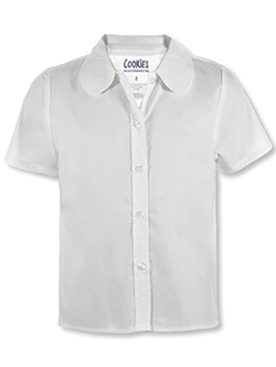 Cookie's Girls' S/S Pan Button-Up Shirt