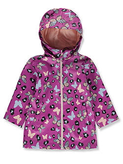 Pink Platinum Girls' Butterfly Rain Coat