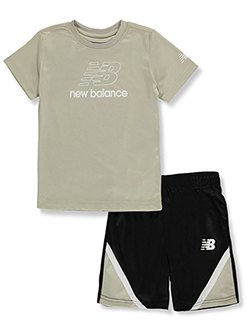 New Balance Boys' 2-Piece Mountain Shorts Set Outfit