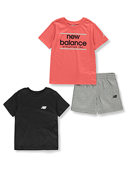 New Balance Boys' 3-Piece Shorts Mix Match Set Outfit