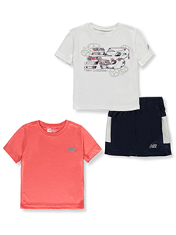 New Balance Boys' 3-Piece Shorts Mix Match Set Outfit