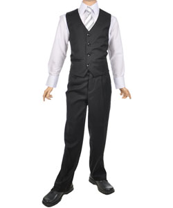 Kids World Big Boys/' Husky 5-Piece Suit Sizes 10H - 20H