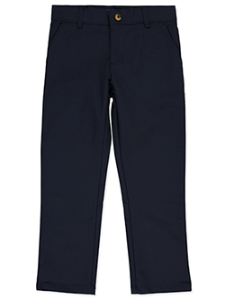French Toast Boys' Straight Fit Flat Front Pants