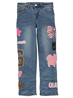 Girls' Wide Leg Embellished Jeans Size 10