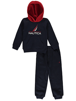 Nautica Boys Pullover Hoodie and Jogger Set