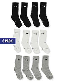 Nike Unisex 6-Pack Cushioned Crew Socks