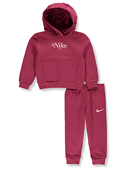 Nike Girls' 2-Piece Script Jogger Set Outfit