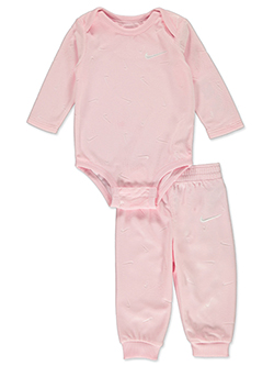Nike Baby Girls' Long-Sleeve Bodysuit and Joggers Set