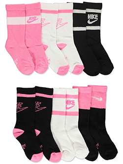 Girls' Nike Crew Socks 6-Pack Set