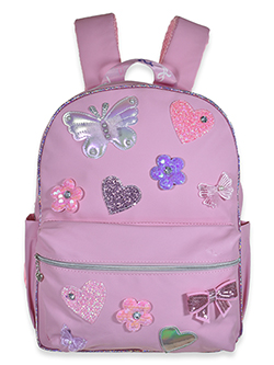 OMG Accessories Sequined Butterfly Heart Backpack