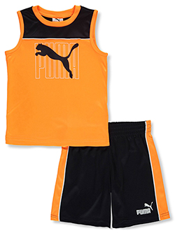Puma Boys' 2-Piece Power Muscle Shirt Set Outfit