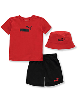 Puma Boys' 3-Piece Flex Shorts Set Outfit