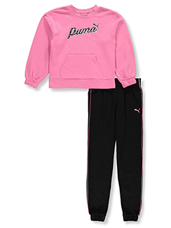 Puma Girls' 2-Piece Joggers Set Outfit