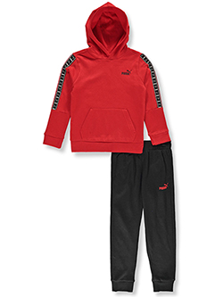 Puma Boys' 2-Piece Tricot Block Track Jacket Set Outfit