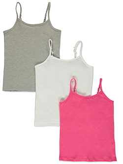 Pink Angel Girls' Camisole Tank Top Set, 3-Pack