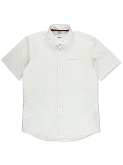 Smith's American Men's Short-Sleeve Button-Up Oxford Shirt
