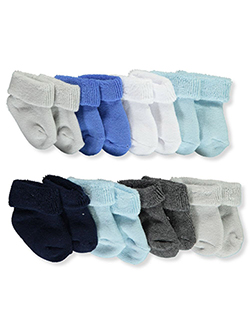 Little Me Baby Boys Terry Foldover Cuff 8 Pack Socks