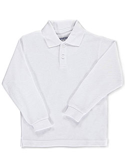 Universal Unisex L/S Pique Polo (Sizes 8 - 20)