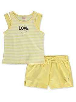 Sweet Butterfly Girls' 2-Piece Shorts Set Outfit