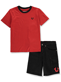 True Religion Boys' 2-Piece Buddha Shorts Set Outfit