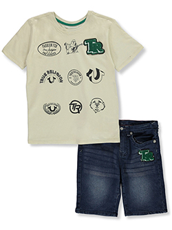 True Religion Boys' 2-Piece Shorts Set Outfit